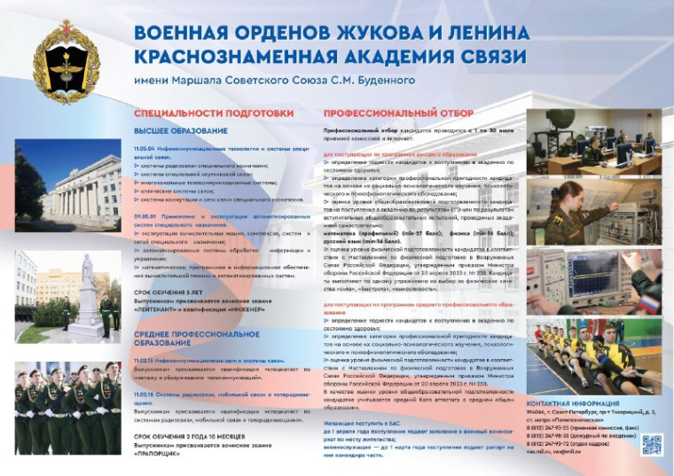 101 лицей. Профориентация. Военные ВУЗы.